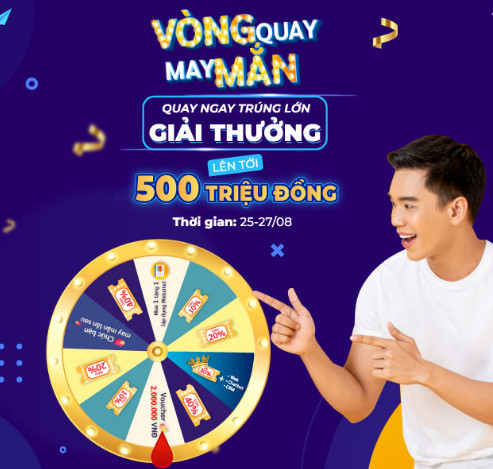vòng quay may mắn facebook